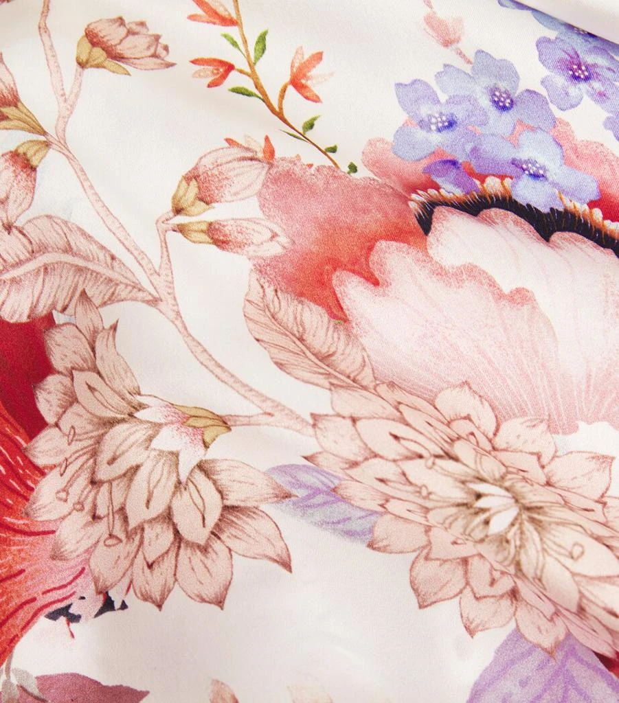MENG Silk-Satin Floral Kimono 5