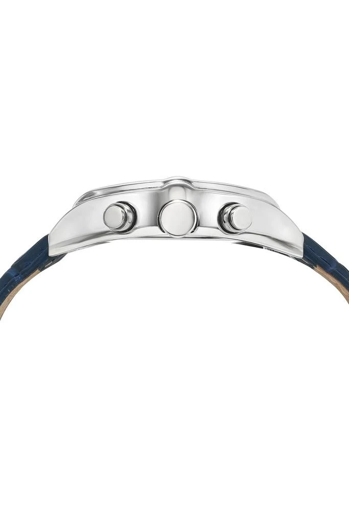 Porsamo Bleu Roman Genuine Leather Silver Tone & Blue Men's Watch 1292EROL 3