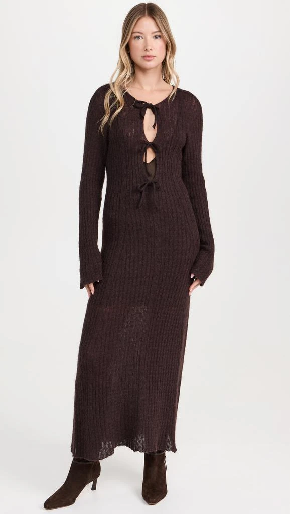 ALOHAS Triza Brown Maxi Dress 6