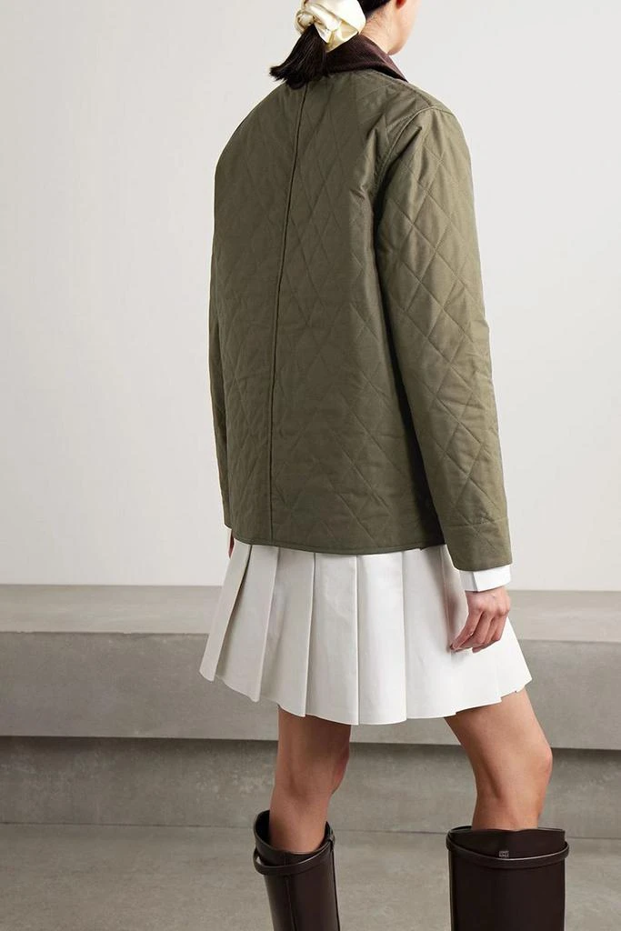 Sporty & Rich Embroidered quilted cotton-canvas jacket 3