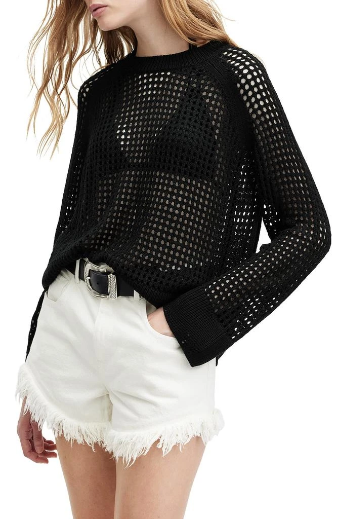 ALL SAINTS Paloma Open Stitch Crewneck Sweater 3