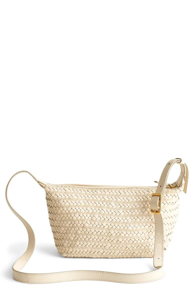 Madewell The Sling Woven Leather Crossbody Bag