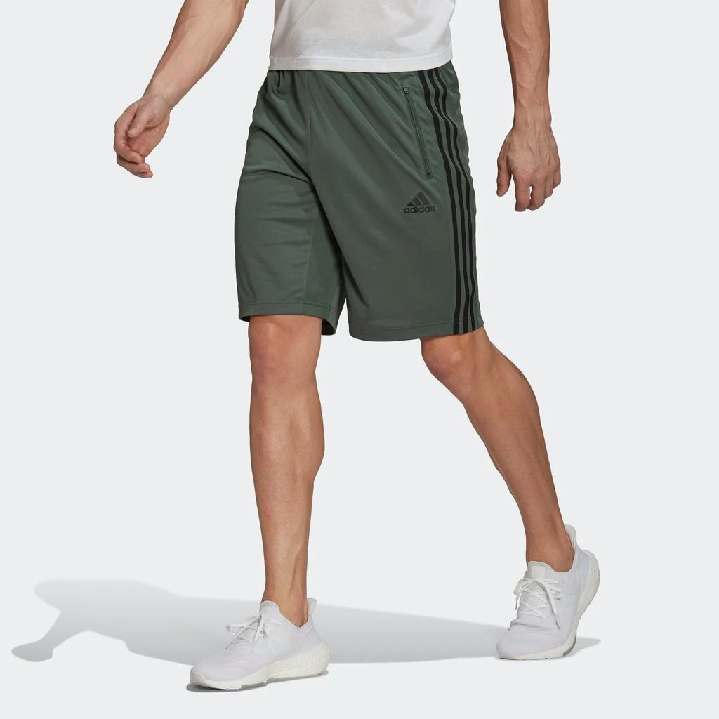 Adidas Men's   Designed 2 Move 3-Stripes Primeblue Shorts 6