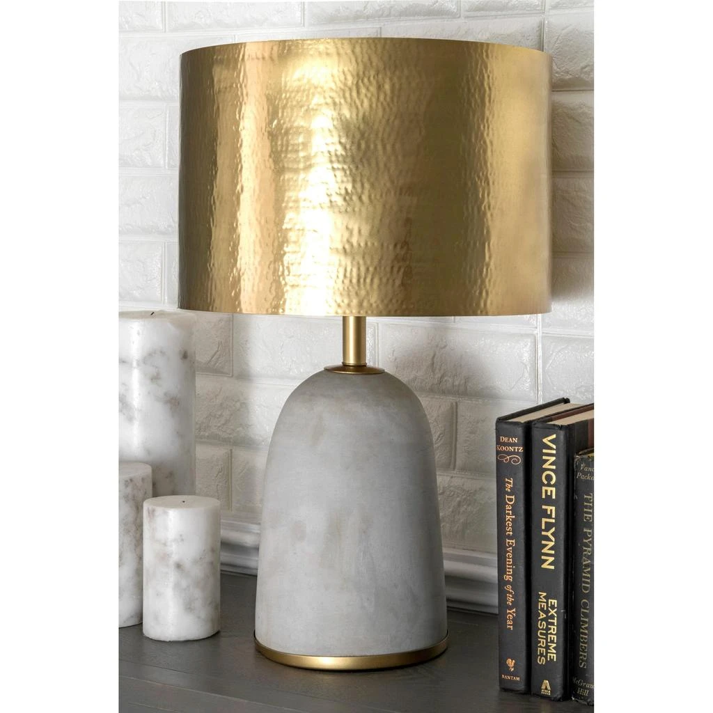 nuLOOM Monroe 25" Concrete 
Iron Table Lamp
