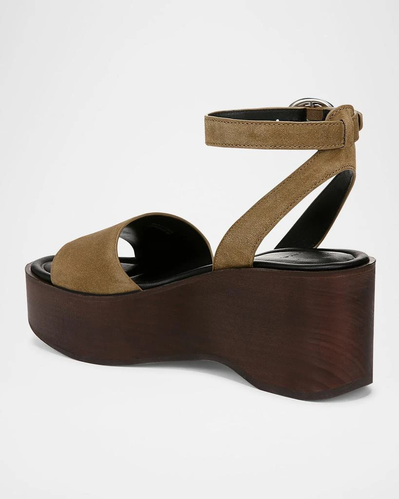 Vince Phillipa Leather Clog Platform Sandals 3