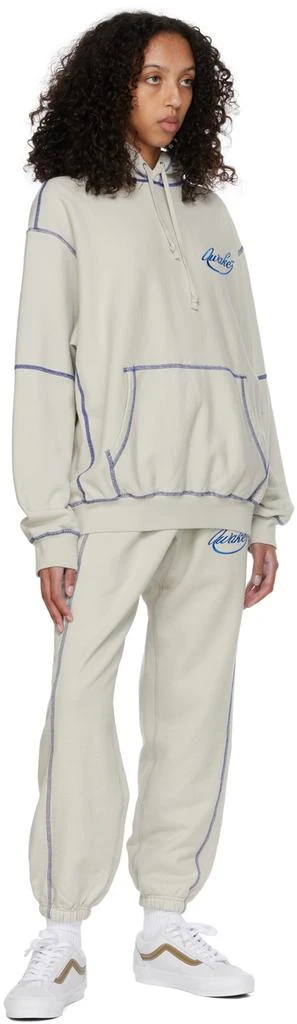 Awake NY Off-White Cotton Lounge Pants 4