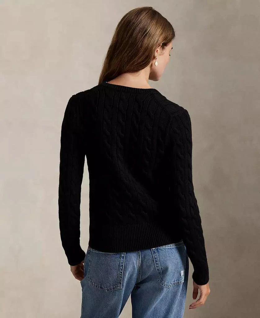 Ralph Lauren Women
s Cable-Knit Cotton Crewneck Cardigan Sweater 4