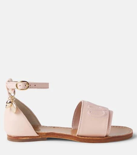 Chloé Logo leather sandals 3