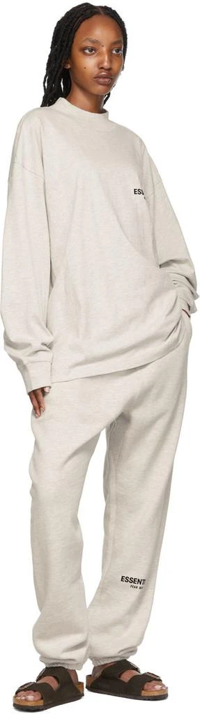 Essentials Off-White Cotton Long Sleeve T-Shirt 4