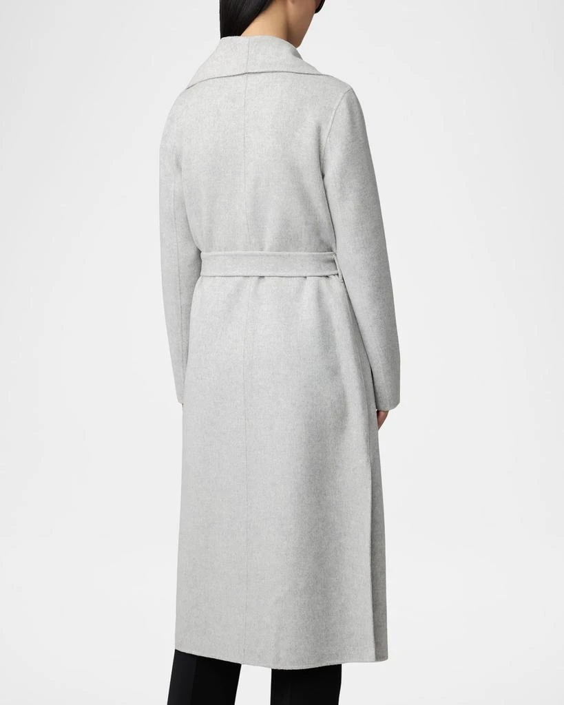 Soia & Kyo Britta Belted Double-Face Wool-Blend Coat 3