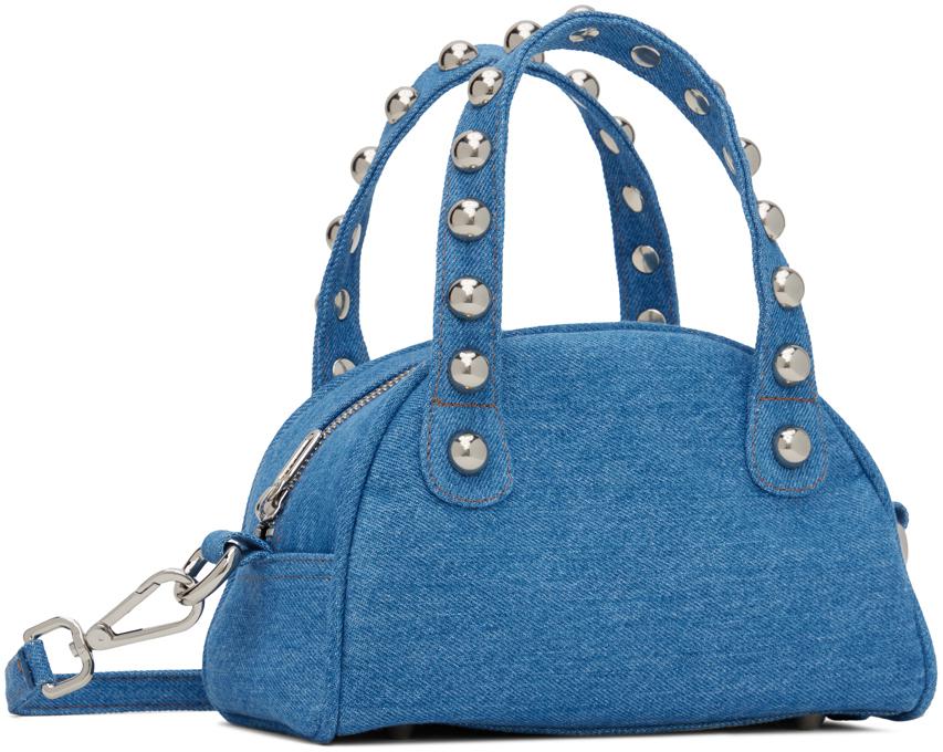 Justine Clenquet Blue Liv Denim Bag