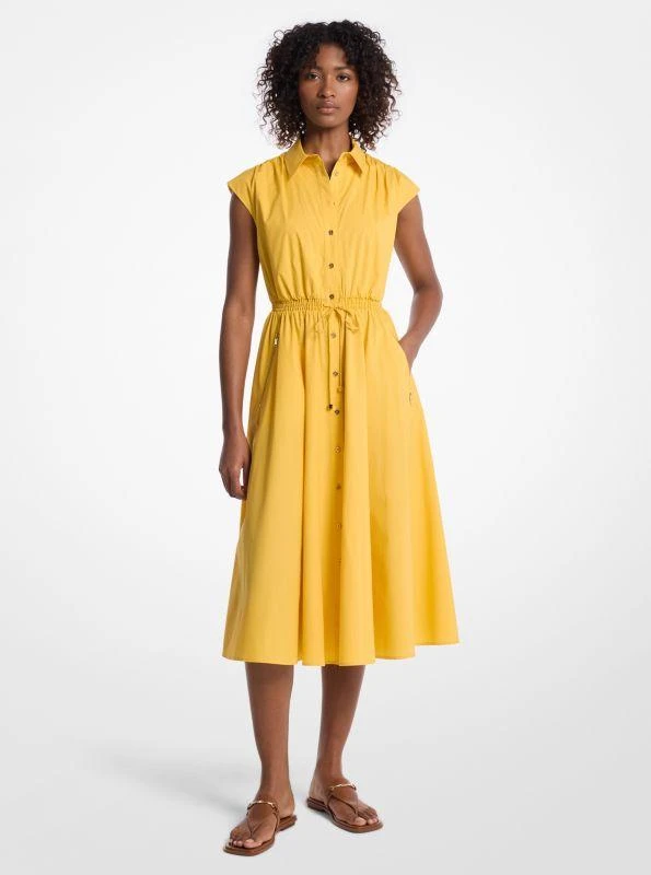 Shop Stretch Cotton Poplin Midi Dress on Sale at BeyondStyle – Get