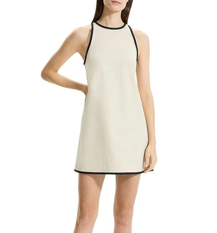 Theory Contrast Trim Shift Dress 1