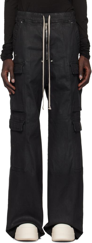 Shop Black Porterville Double Cargo Jumbo Belas Denim Cargo