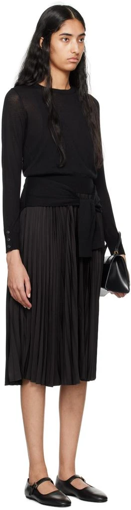 3.1 Phillip Lim Black Combo Pleated Midi Dress 2