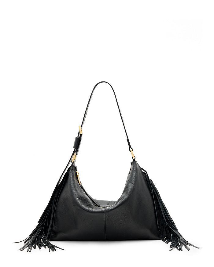 ALL SAINTS Edbury Fringe Leather Bag