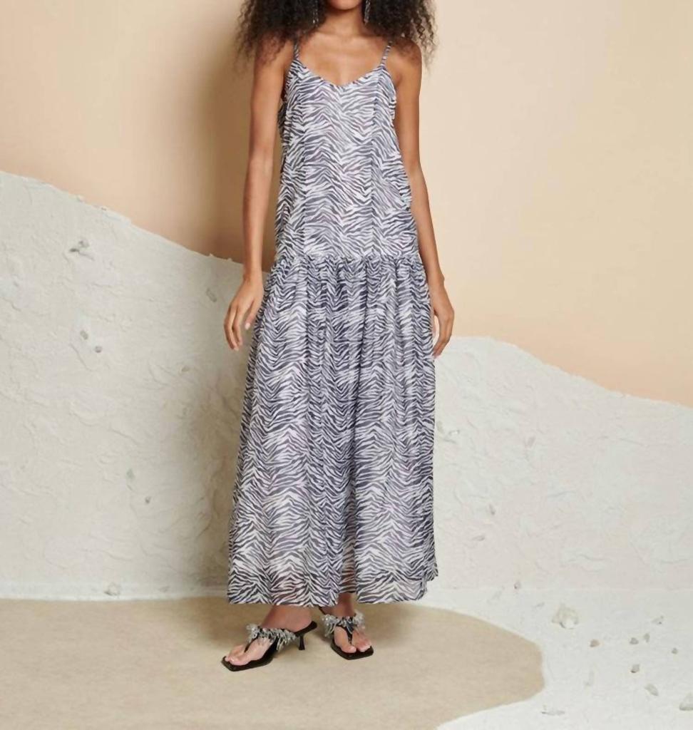 Ghospell Ghospell - Cameron Zebra Midi Dress