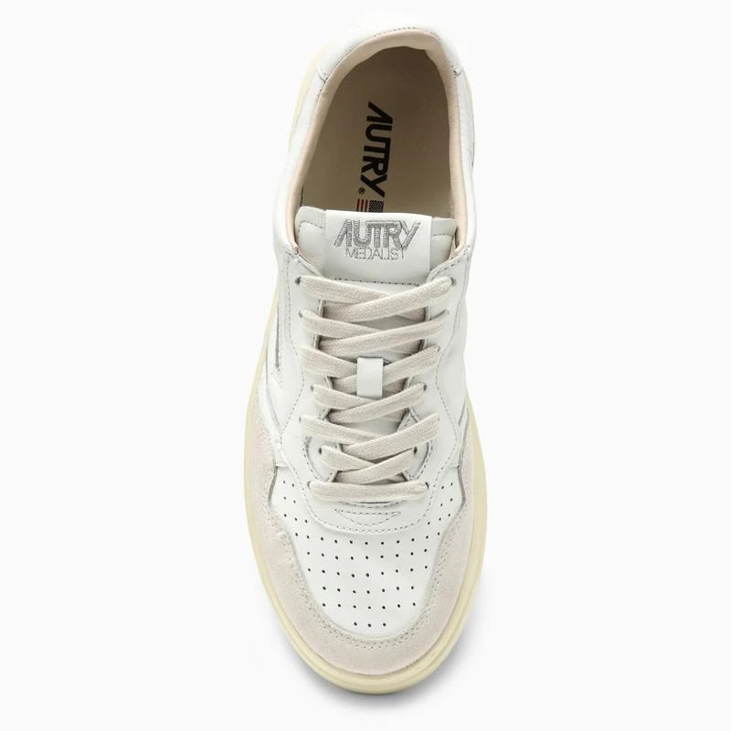 AUTRY Medalist trainer in white leather and suede 3