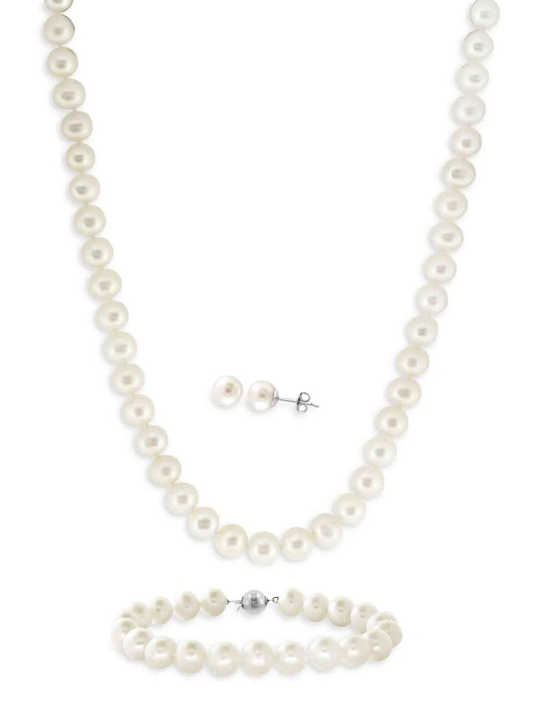 Saks Fifth Avenue 3-Piece Sterling Silver
Freshwater Pearl Jewelry Set