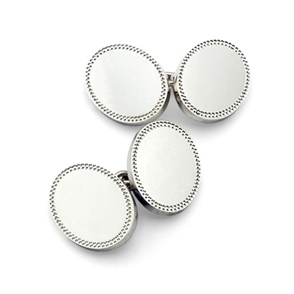 Aspinal of London Hobnail cufflinks silver 4
