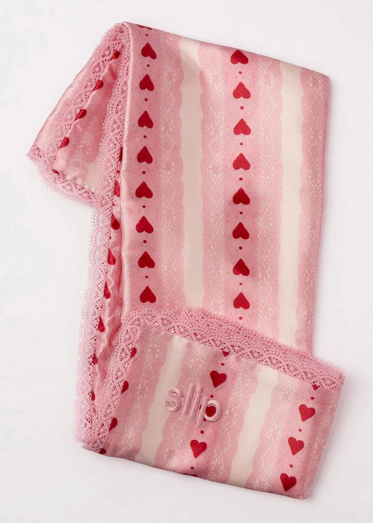 Slip Pure Silk Queen Pillowcase with Lace Trim - Sweetie 2