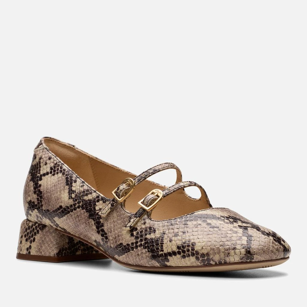Clarks Clarks Women's Daiss30 Shine Leather Mid Heels 7