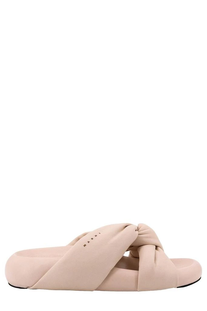 Marni Marni Twist Detailed Slip-On Sandals 1