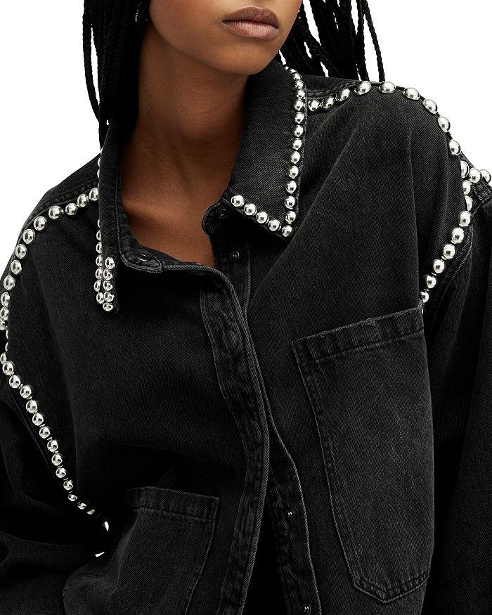 ALL SAINTS Nicky Studded Shirt Jacket 5