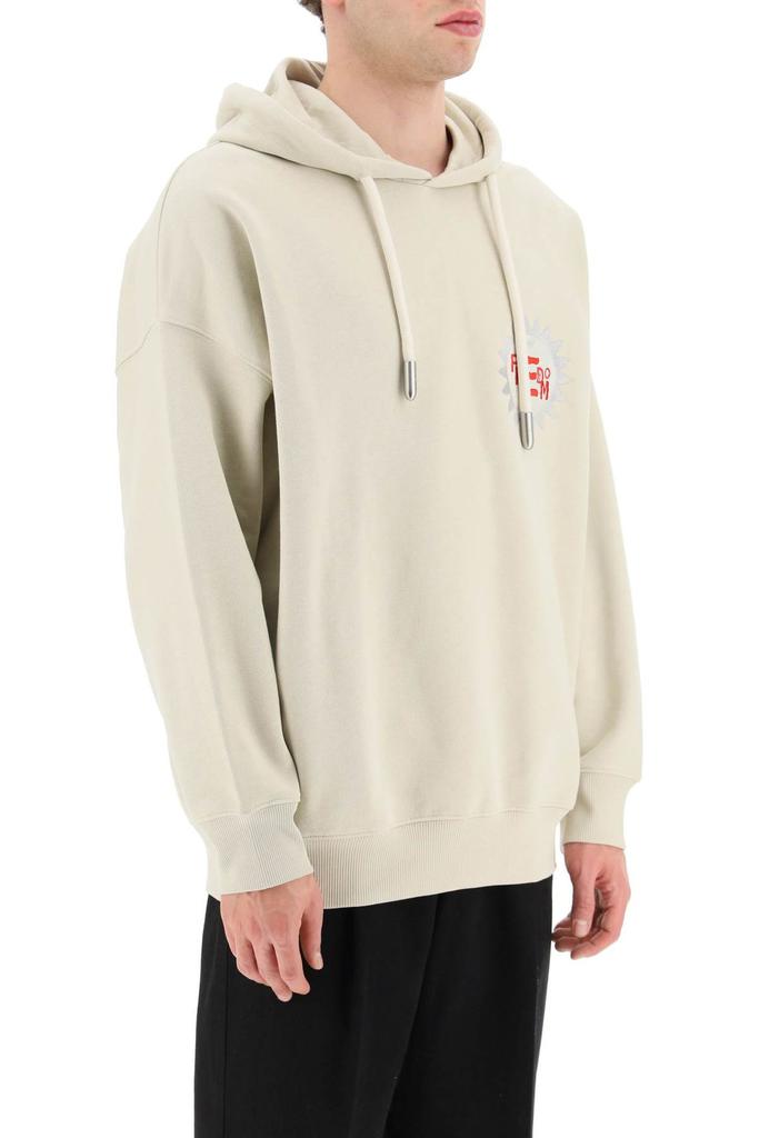 【EMPORIO ARMANI】M's Embroidered Logo Drawstring Sweatshirt Emporio Armani Emporio Armani Logo Patch Drawstring Hoodie