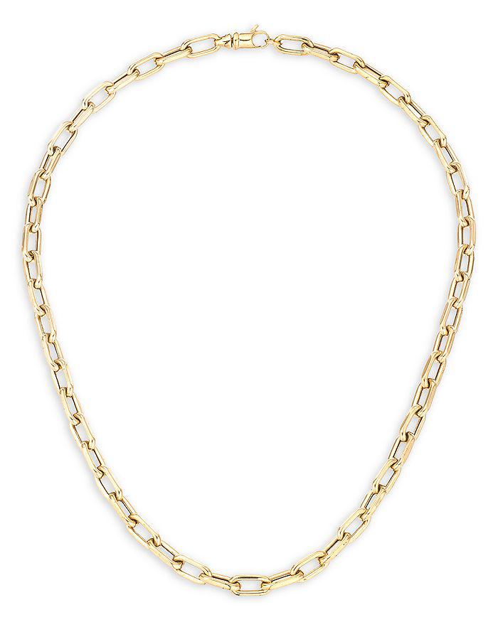 Adina Reyter 14K Yellow Gold Oval Link Collar Necklace, 16"