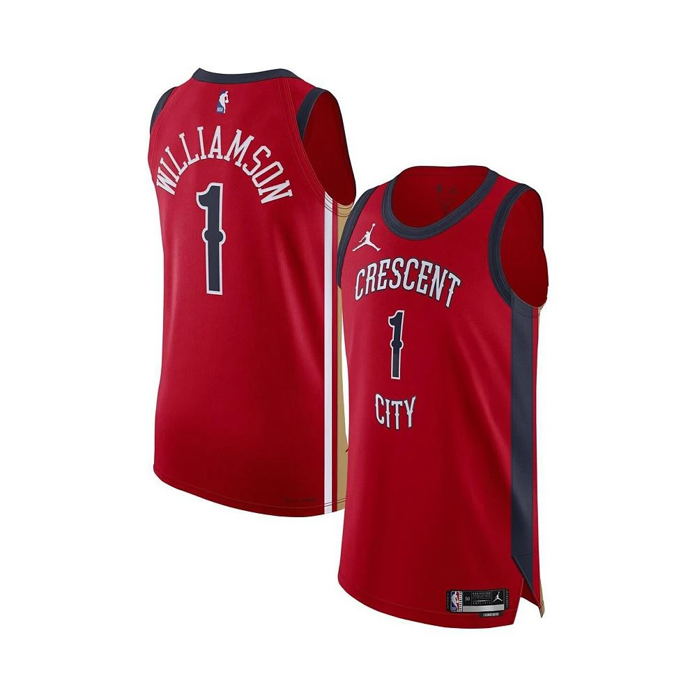 Jordan Men's Zion Williamson Red New Orleans Pelicans Authentic Jersey - Association Edition