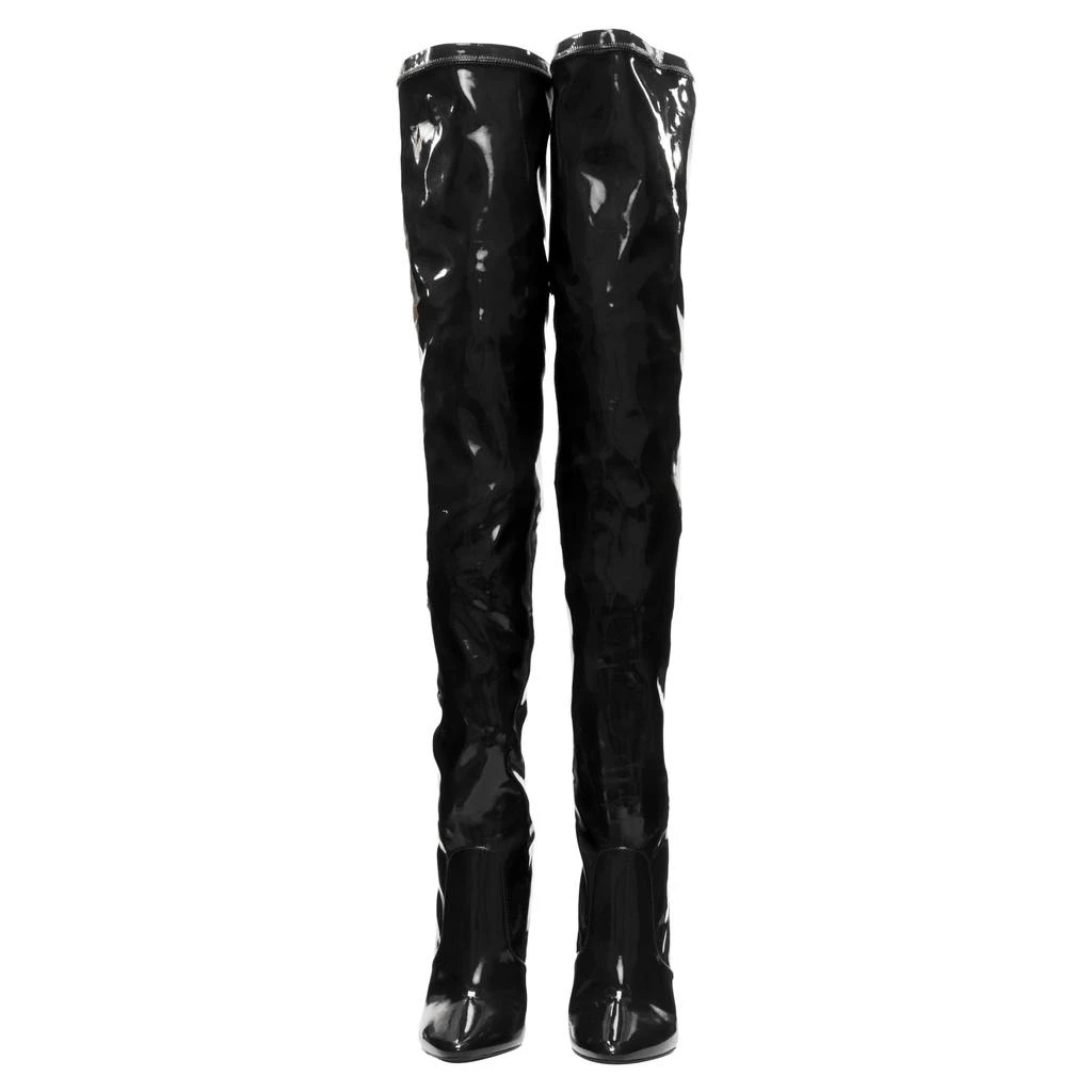 Yves Saint Laurent Aylah vinyl thigh high boots 3