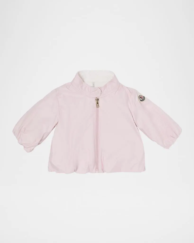 Moncler Girl's Luce Zip-Front Bomber Jacket, Size 6M-3