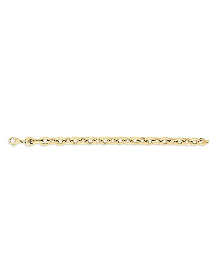 Roberto Coin 18K Yellow Gold Designer Gold Polished Oval Link Chain Bracelet