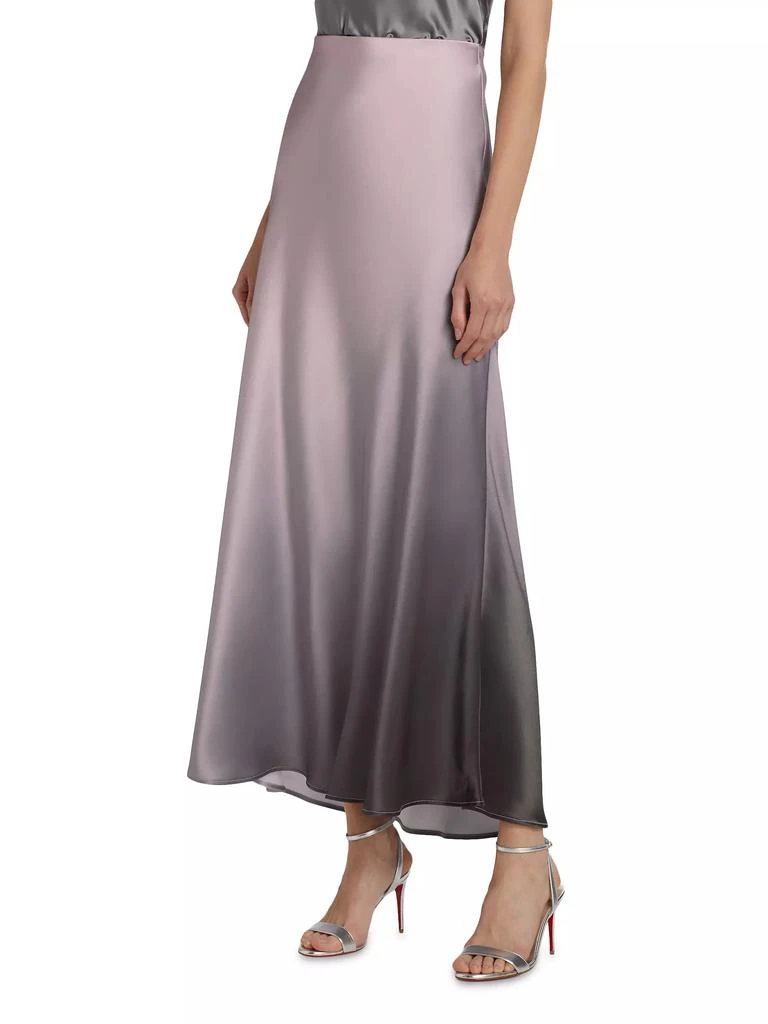 CAMI NYC Prue Ombré Satin Maxi Skirt 4