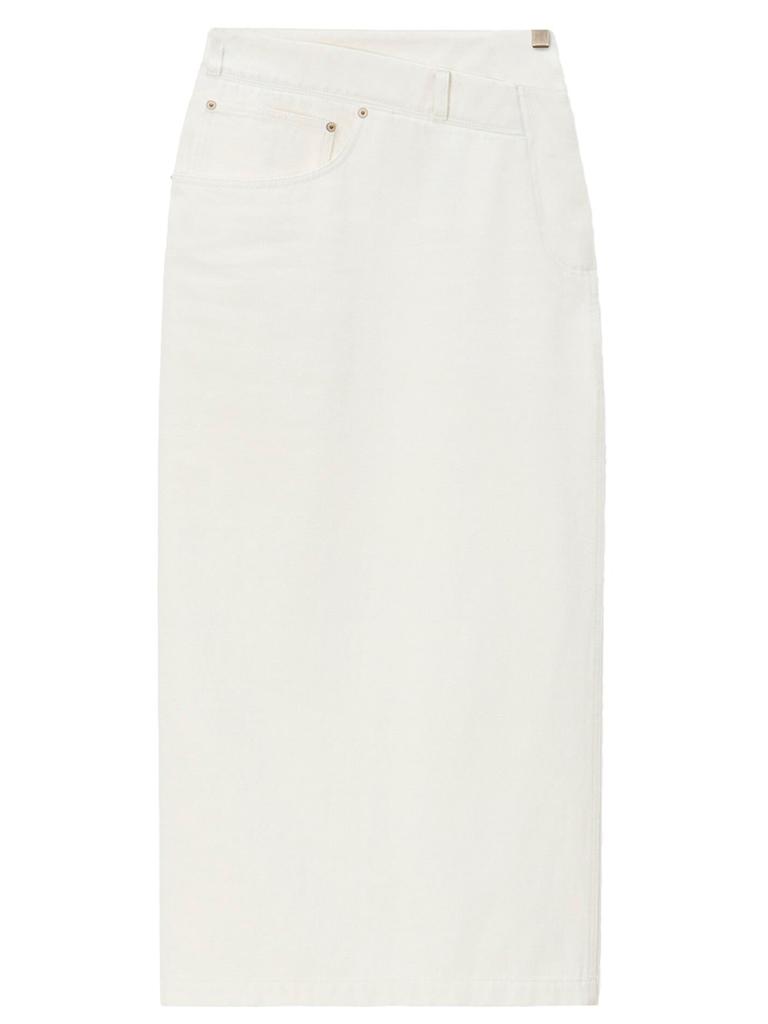 Loewe Deconstructed Denim Midi-Skirt - Dresses & Skirts