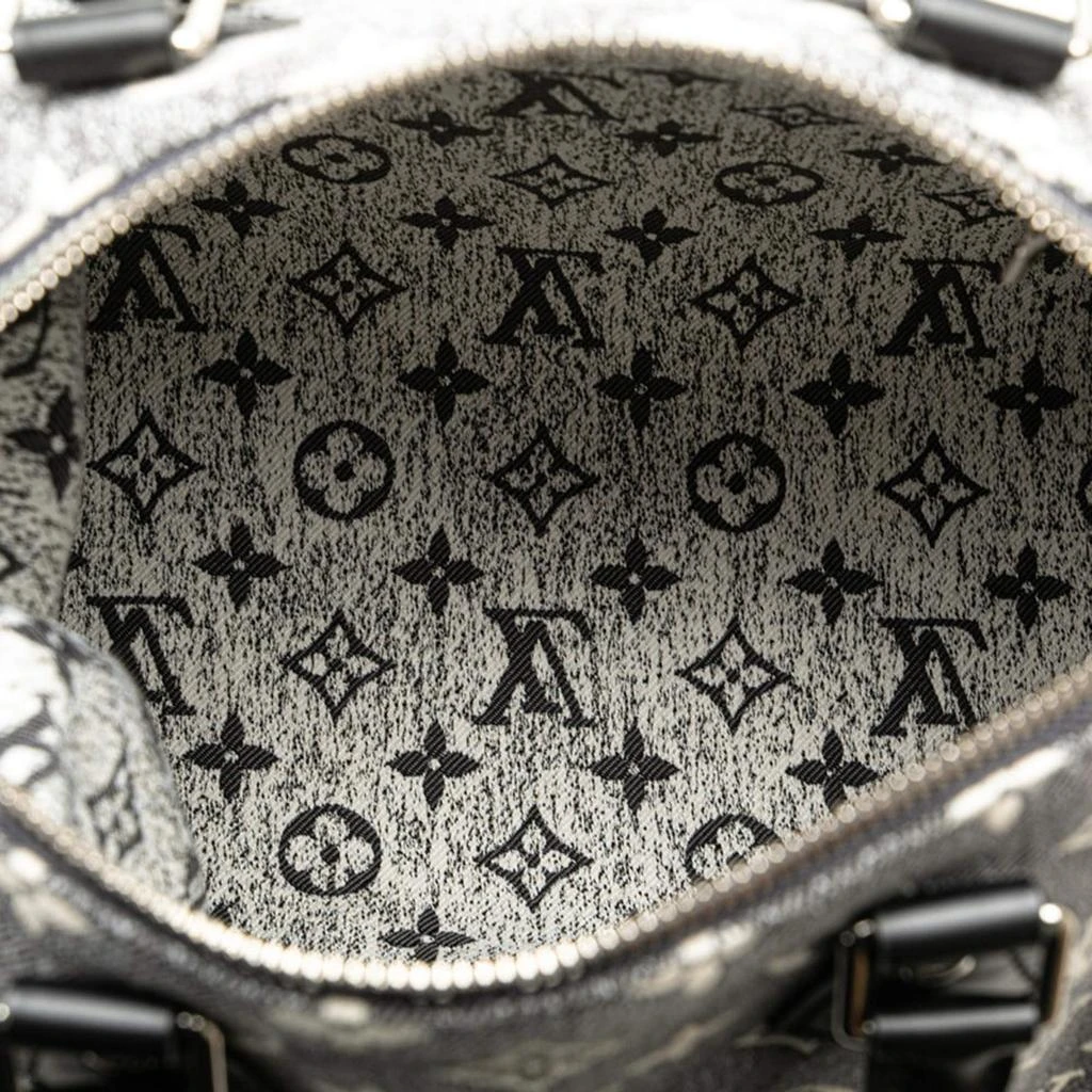 Louis Vuitton Louis Vuitton Grey  Canvas Monogram Speedy Bandouliere 25 Handbag 5