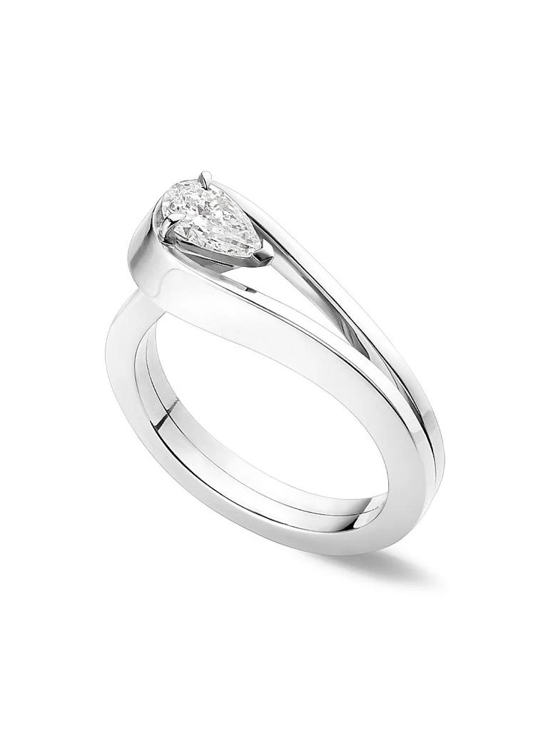 Repossi Serti Inversé 18K White Gold & Diamond Ring 1