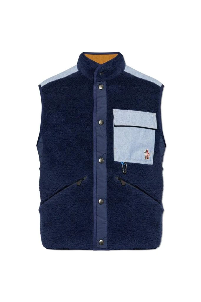 Moncler Moncler Grenoble Logo-Patch Button-Up Gilet