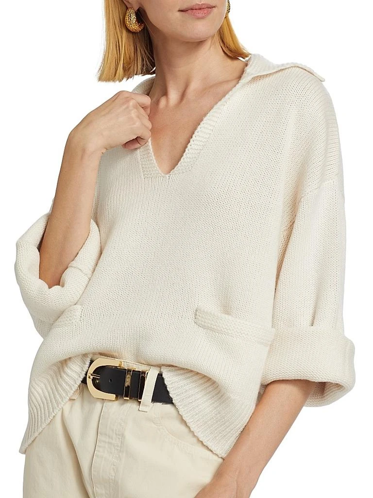 Rag & Bone Danica Wool &amp; Cashmere Polo Sweater 6