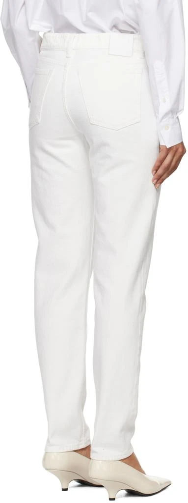 Totême White Low Taper Jeans 3