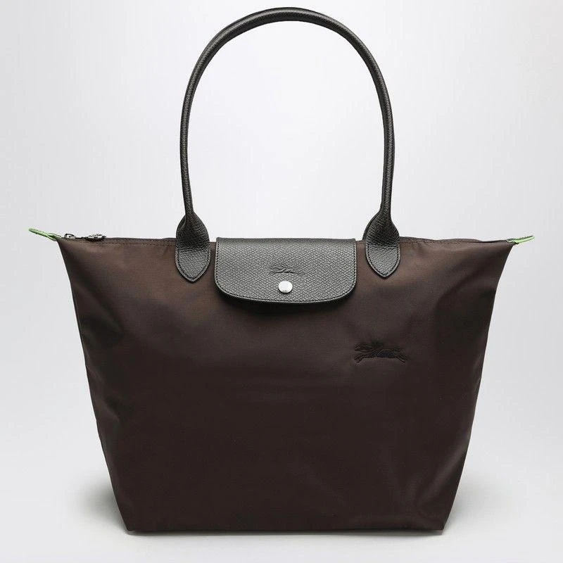 Longchamp MOCHA COLOURED LE PLIAGE GREEN L BAG 1