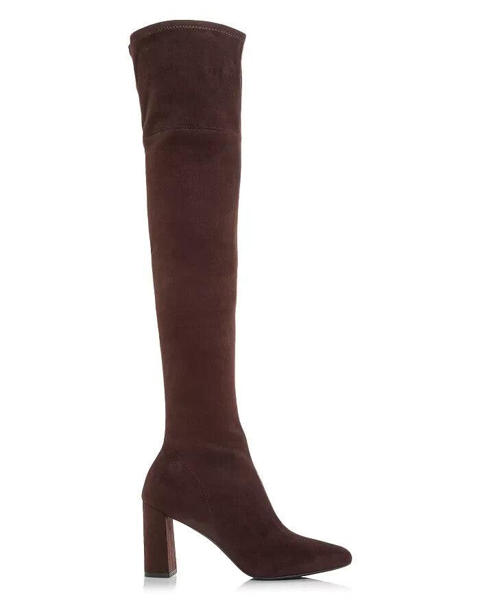 Jeffrey Campbell Parisah Boots Women 7.5 Brown Pointed Toe Over The Knee ZPO3436