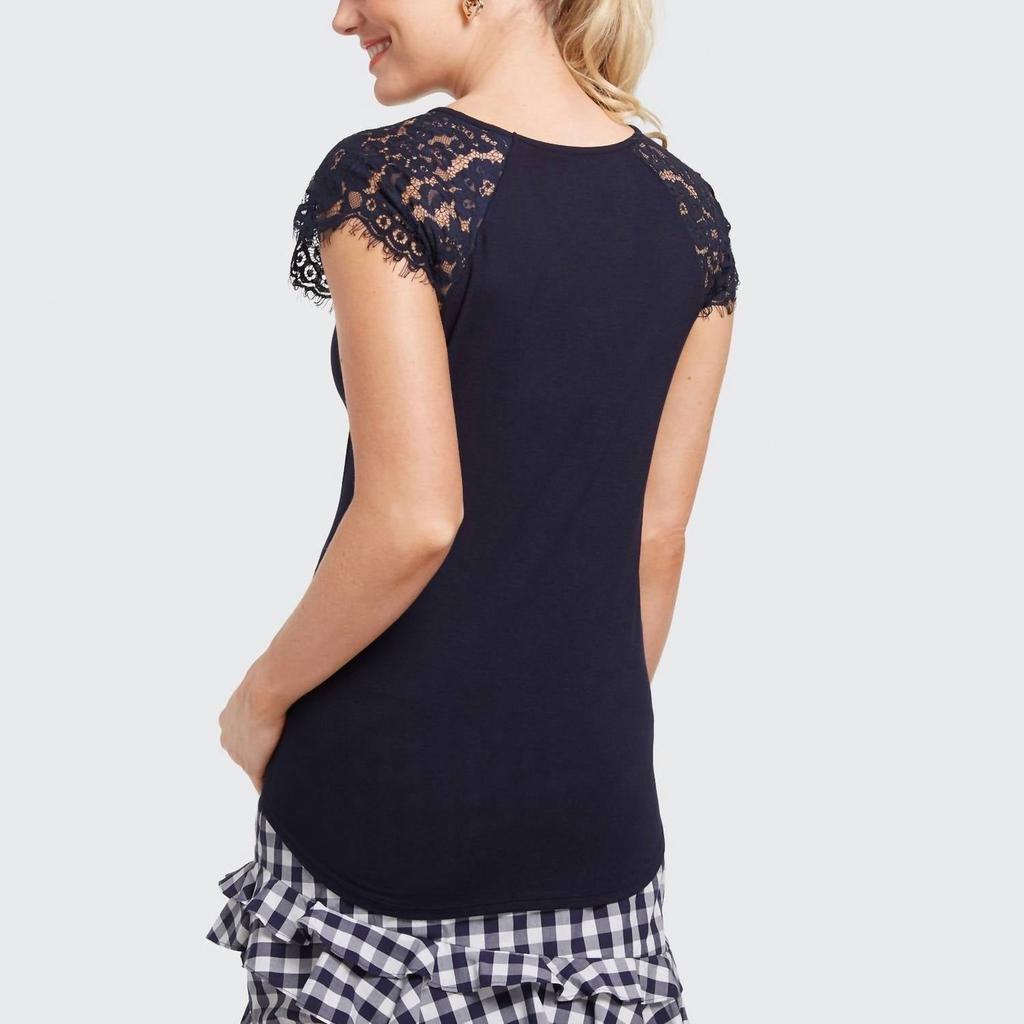 Draper James Draper James - Lace Shoulder Tank Top