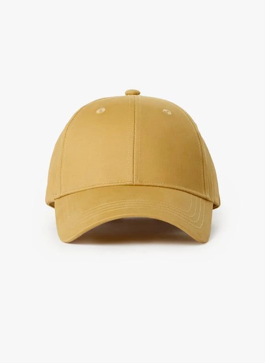 Mens Yellow Cap Versace Yellow Patterned Cotton Baseball Cap  display picture 1