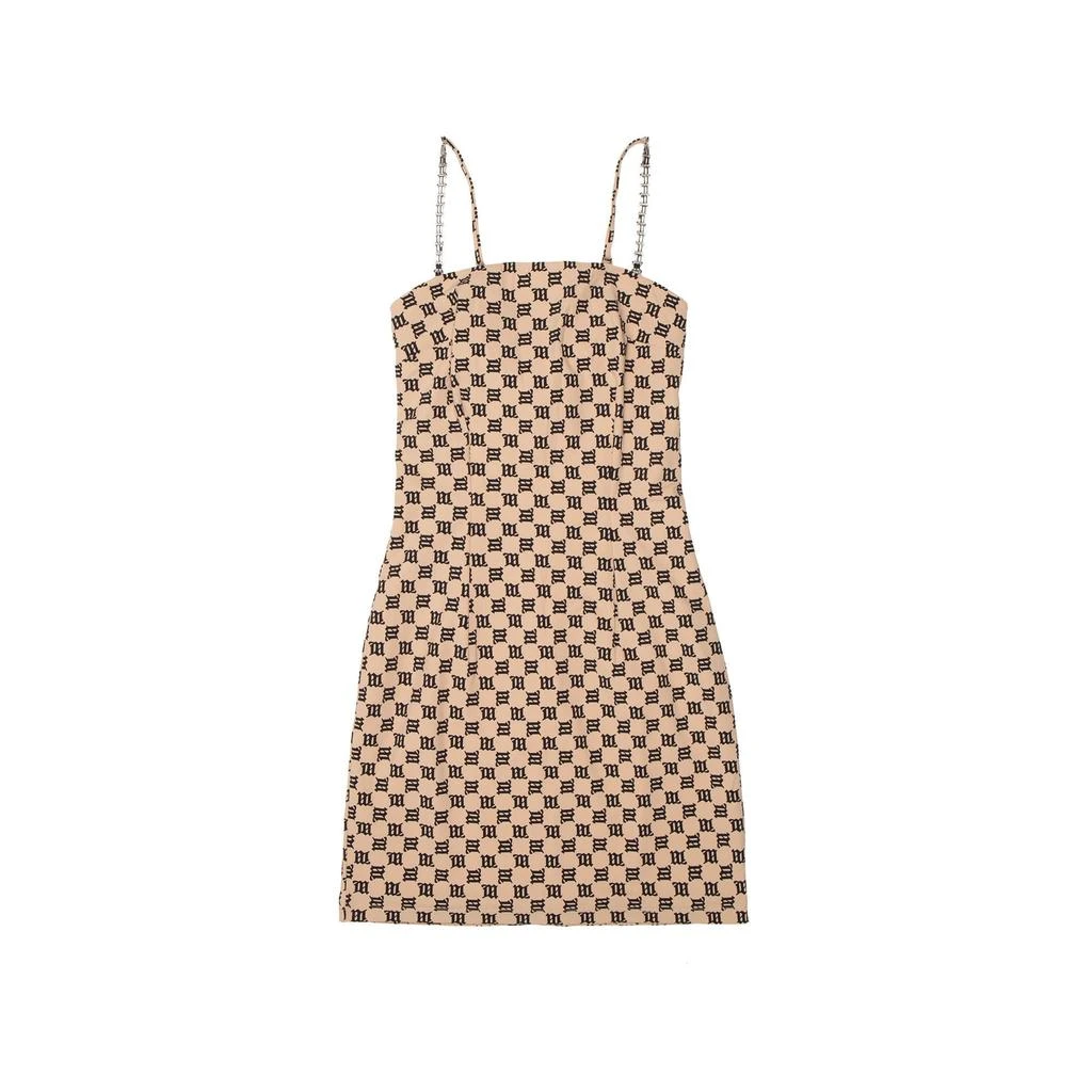 Misbhv Monogram Spaghetti Mini Dress 4