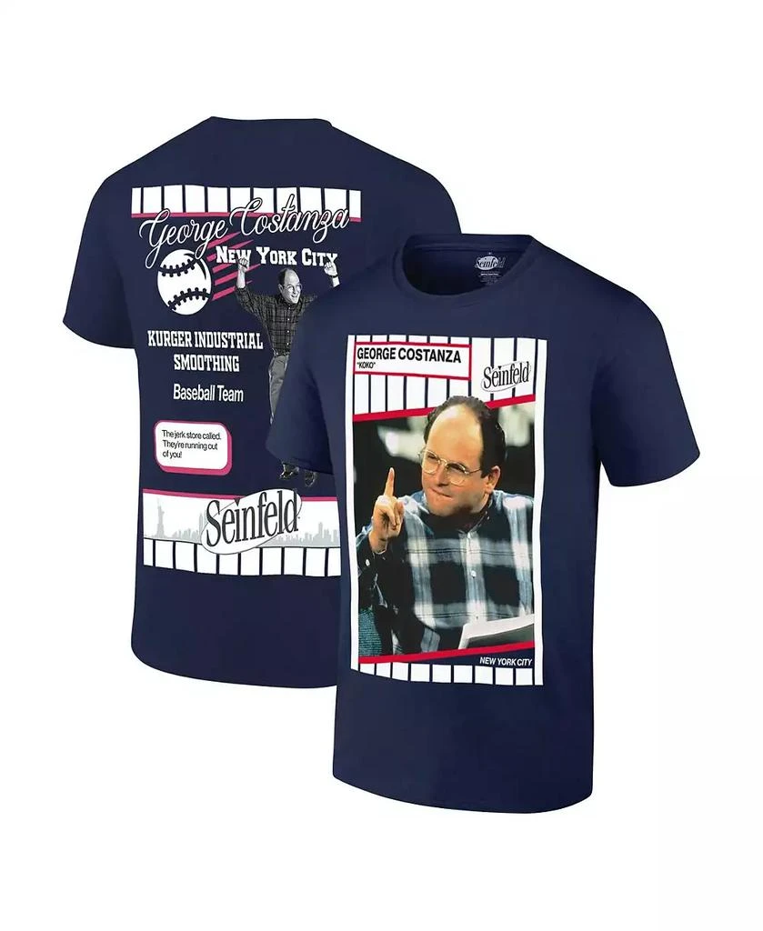 Ripple Junction Men's Navy Seinfeld New York Baseball T-Shirt 1