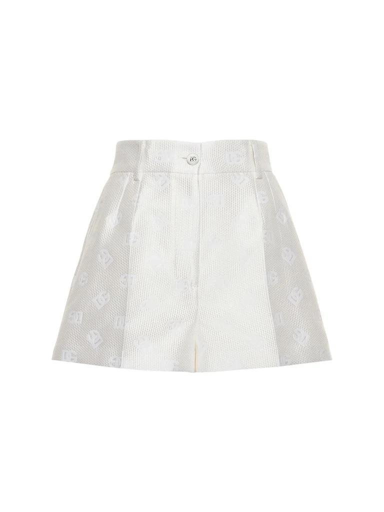 Dolce & Gabbana Logo Monogram Jacquard Mini Shorts 1