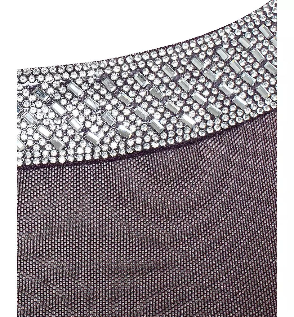 Alex Evenings Women's Embellished-Neck Side-Ruched Illusion Dress 3
