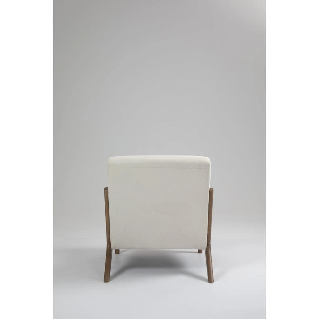 Streamdale Furniture Streamdale Mid Century Modern Accent Chair with Wood Frame and Waist Cushion 6